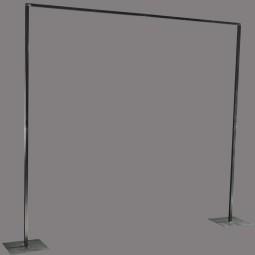 Arco quadrato smontabile in metallo - 230 Cm / Nero