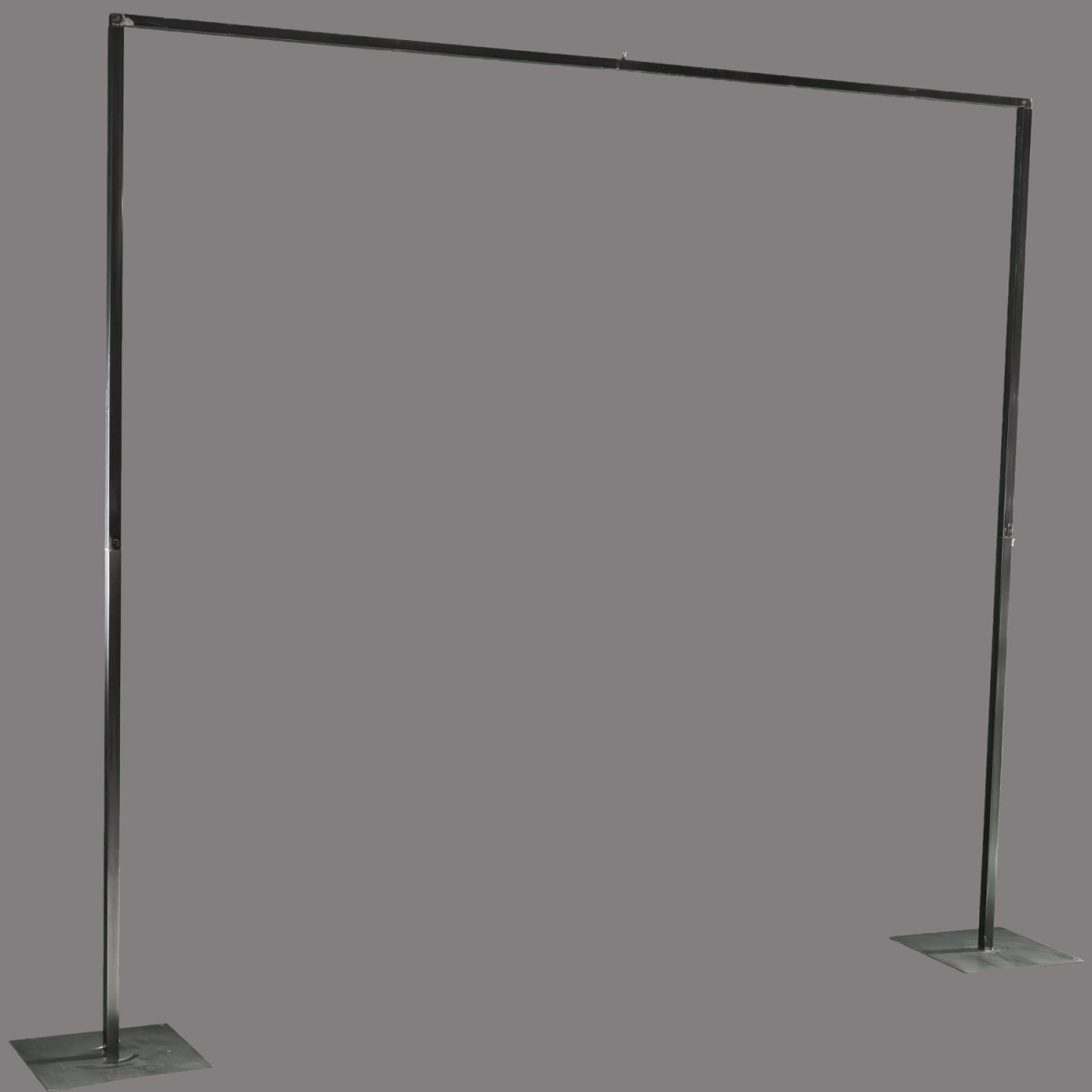 Arco quadrato smontabile in metallo - 230 Cm / Nero