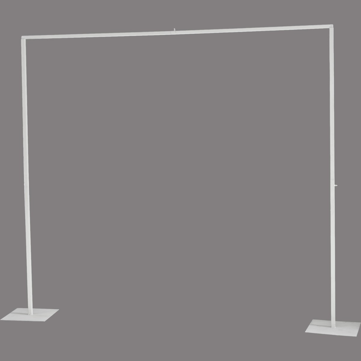 Arco quadrato smontabile in metallo - 230 Cm / Bianco
