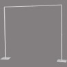 Arco quadrato smontabile in metallo - 230 Cm / Bianco