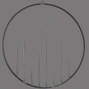 Cerchio da appendere in metallo grezzo - 120 Cm