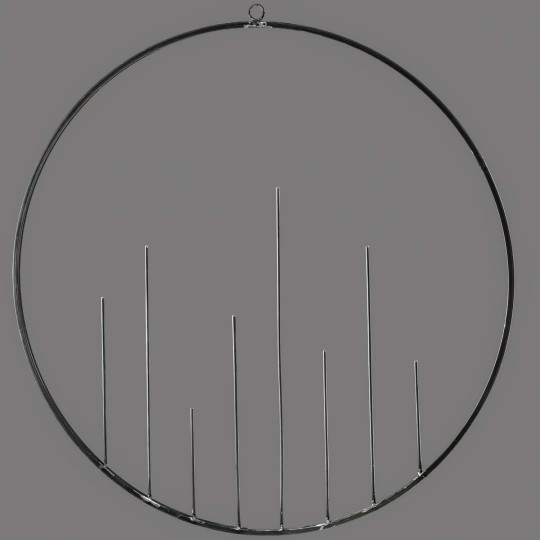 Cerchio da appendere in metallo grezzo - 120 Cm