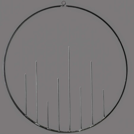 Cerchio da appendere in metallo grezzo - 120 Cm