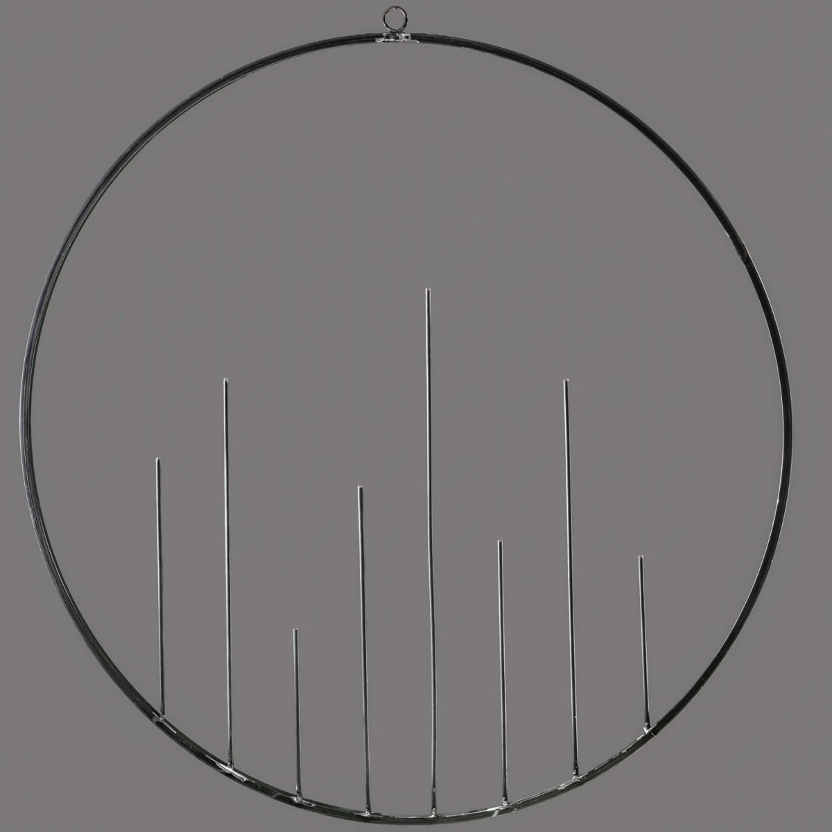 Cerchio da appendere in metallo grezzo - 120 Cm