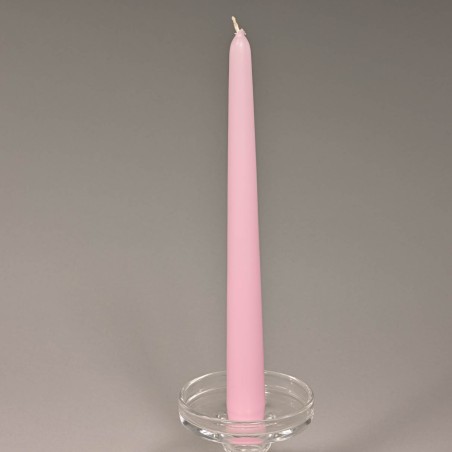 Candele coniche 12 PZ - 25x250 Mm / Rosa chiaro