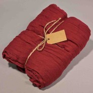 Runner "Cotone" - 70 x 300 Cm / Lampone scuro