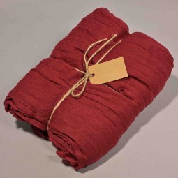 Runner "Cotone" - 70 x 300 Cm / Lampone scuro