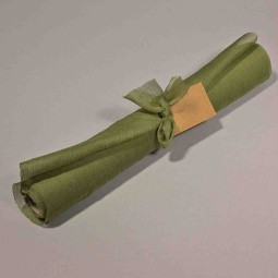 Runner in "Chiffon" - 28 Cm x 3 M / Verde oliva