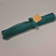 Runner in "Chiffon" - 28 Cm x 3 M / Verde petrolio