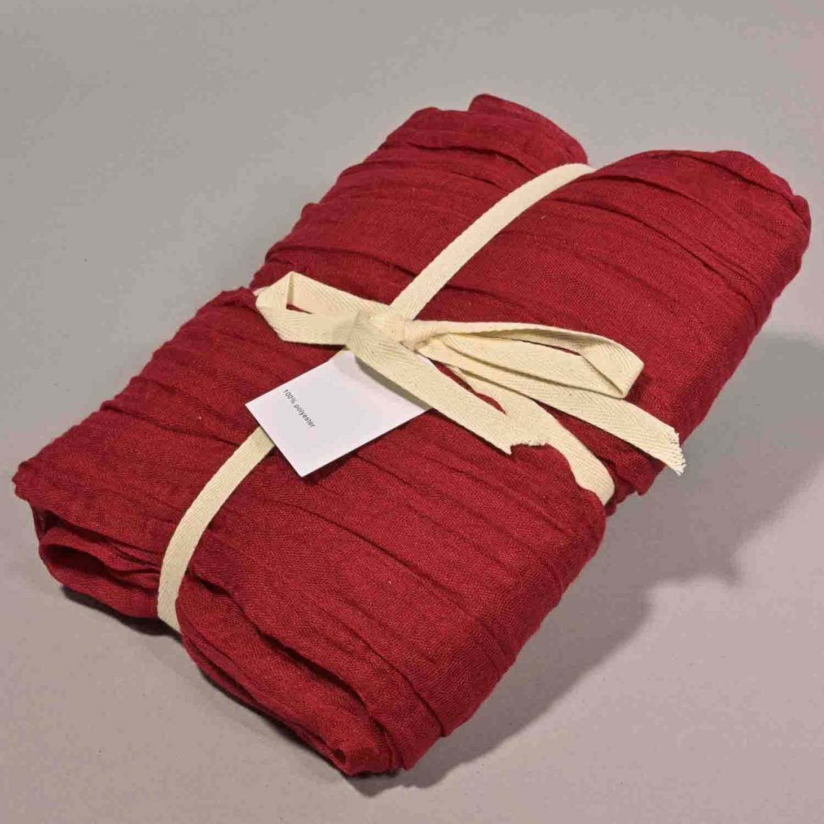 Runner in tessuto - 90 Cm x 3 M / Rosso Scuro