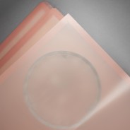 Fogli "Mat square"con bordo 12 Pezzi 50 My - 58x58 Cm / Rosa