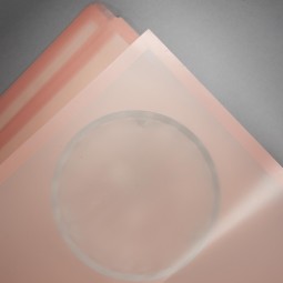 Fogli "Mat square"con bordo 12 Pezzi 50 My - 58x58 Cm / Rosa