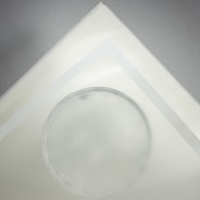 Fogli "Mat square"con bordo 12 Pezzi 50 My - 58x58 Cm / Bianco