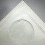 Fogli "Mat square"con bordo 12 Pezzi 50 My - 58x58 Cm / Bianco