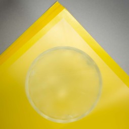 Fogli "Mat square"con bordo 12 Pezzi 50 My - 58x58 Cm / Giallo