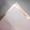 Fogli con bordo oro 20 Pezzi - 56,5x56,5 Cm / Rosa