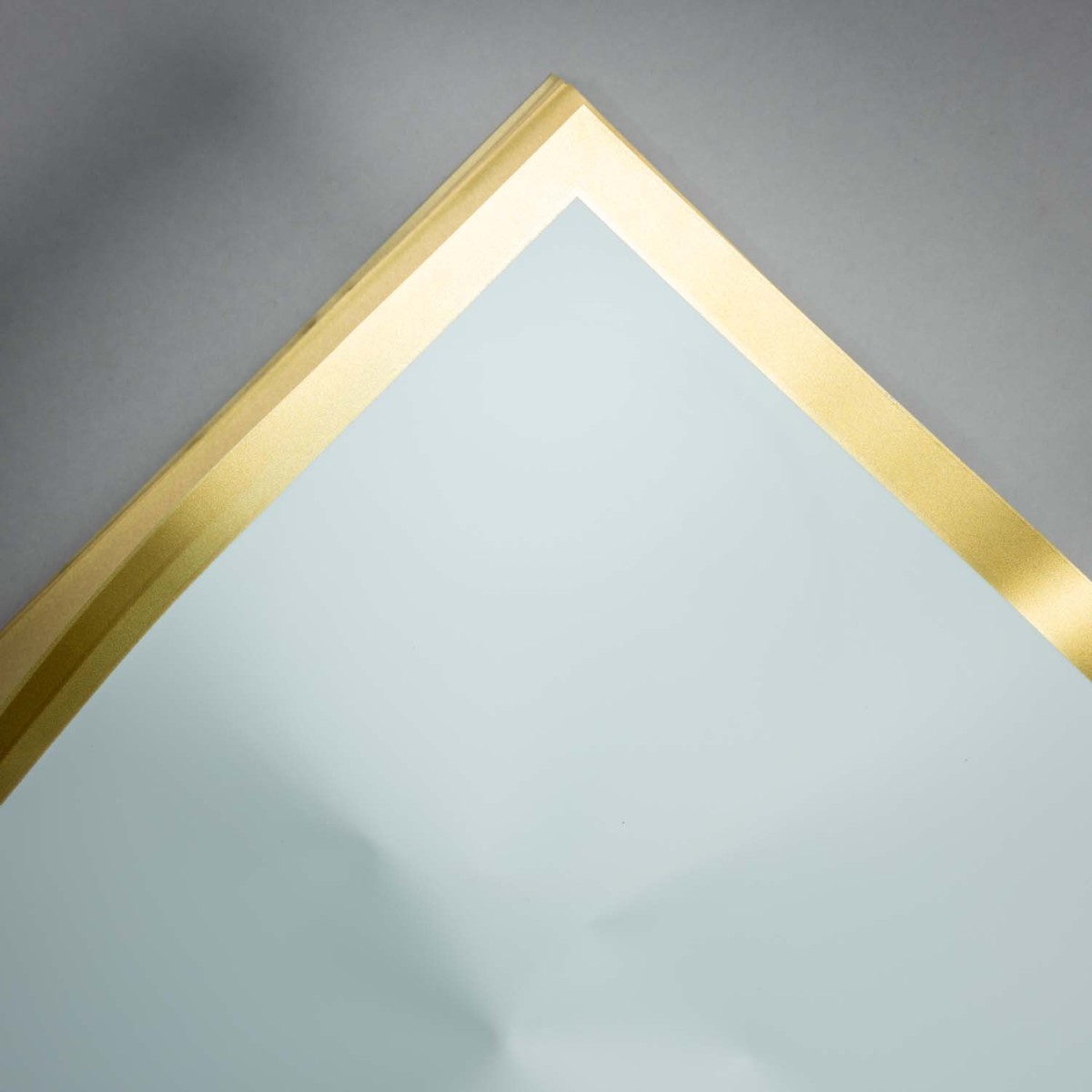 Fogli con bordo oro 20 Pezzi - 56,5x56,5 Cm / Azzurro