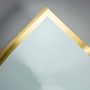 Fogli con bordo oro 20 Pezzi - 56,5x56,5 Cm / Azzurro