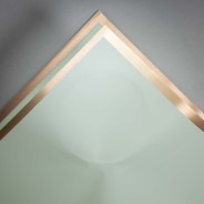 Fogli con bordo oro 20 Pezzi - 56,5x56,5 Cm / Verde Salvia