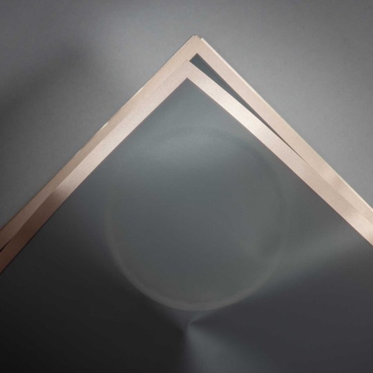 Fogli con bordo oro 20 Pezzi - 56,5x56,5 Cm / Grigio