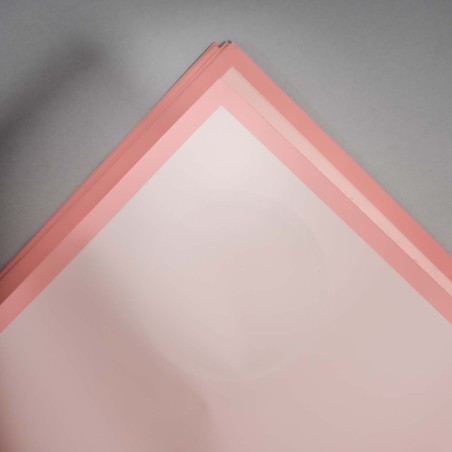 Fogli "Glam" con bordo 25 Pezzi - 50x50 Cm / Rosa