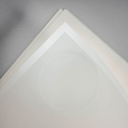 Fogli "Glam" con bordo 25 Pezzi - 50x50 Cm / Bianco