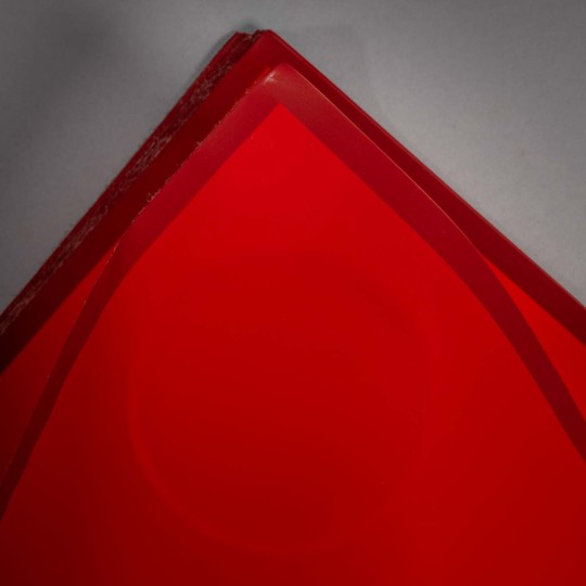 Fogli "Glam" con bordo 25 Pezzi - 50x50 Cm / Rosso