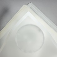 Fogli "Glam" con bordo 25 Pezzi - 50x50 Cm / Trasparente opaco