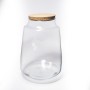 Terrarium con tappo in sughero - D 17x25 Cm / Trasparente