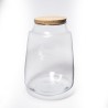 Terrarium con tappo in sughero - D 17x25 Cm / Trasparente