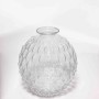Vaso in vetro con "bolle" - D 12x13 Cm / Trasparente