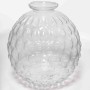Vaso in vetro con "bolle" - D 16x17 Cm / Trasparente