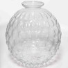 Vaso in vetro con "bolle" - D 16x17 Cm / Trasparente