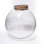 Terrarium con tappo in sughero - D 20x19 Cm / Trasparente
