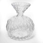Vaso in vetro a collo stretto - D 17x20 Cm / Trasparente