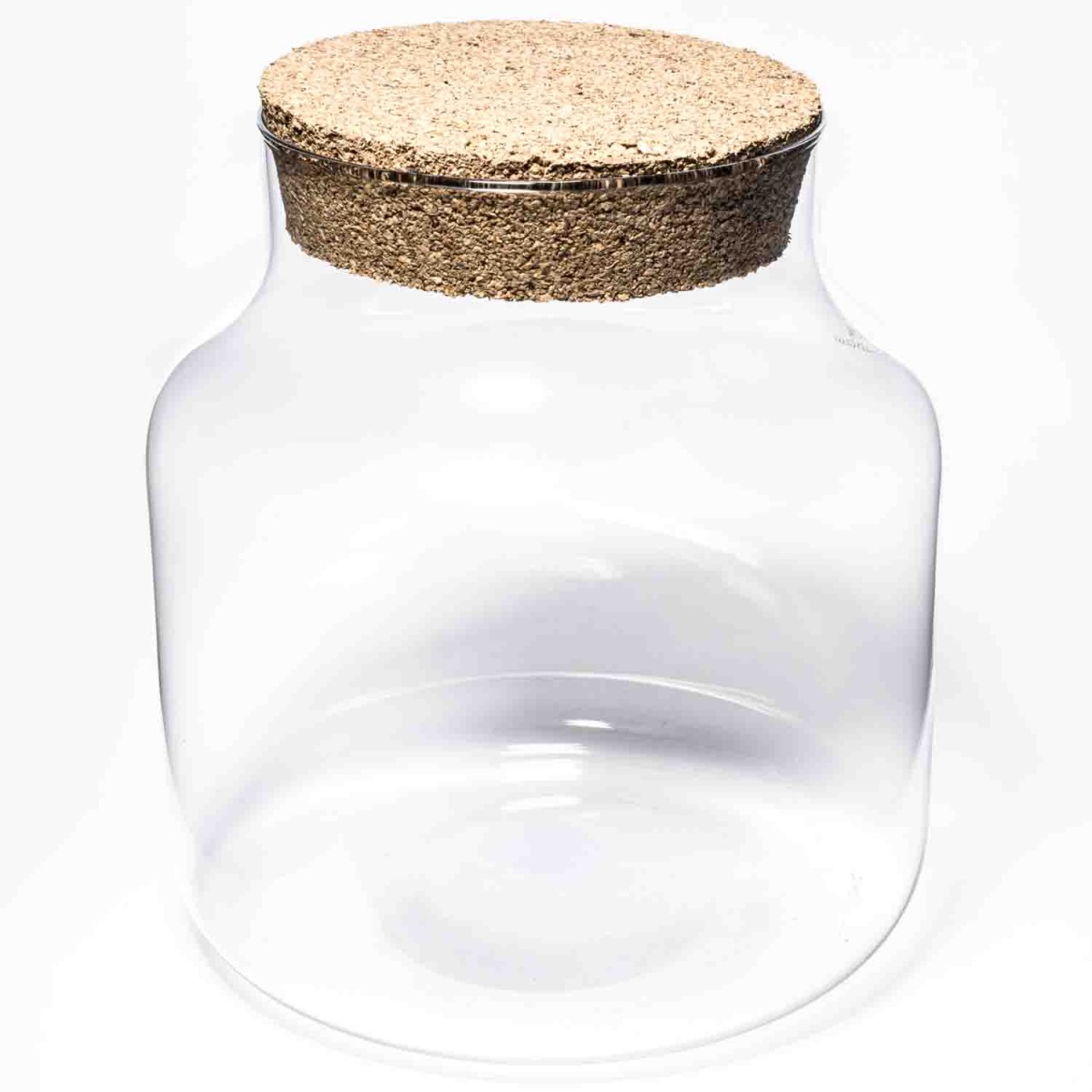 Terrarium con tappo in sughero - D 19x19 Cm / Trasparente
