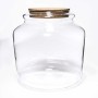 Terrarium con tappo in sughero - D 18x18 Cm / Trasparente