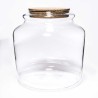 Terrarium con tappo in sughero - D 18x18 Cm / Trasparente