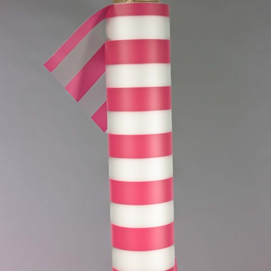 Bobina PPL a righe - 1x20 M / Fuxia