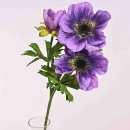 Anemone in ramo - 55 Cm / Lavanda