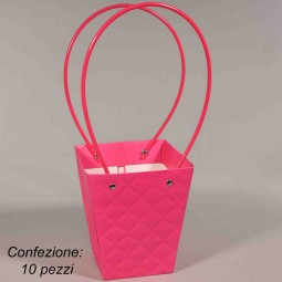 Borsine carta 10 PZ - 13x9,5x15 Cm / Fuxia