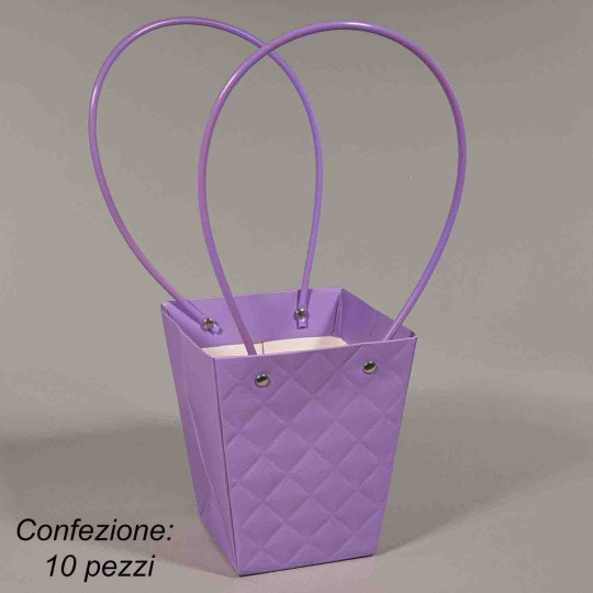Borsine carta 10 PZ - 13x9,5x15 Cm / Lavanda