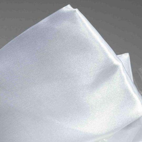 Telo in raso satin - 1,5x3 M / Bianco