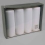 Moccoli candela 4 Pezzi - 70x200 Mm / Bianco