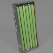 Candele coniche 12 PZ - 23x250 Mm / Verde chiaro