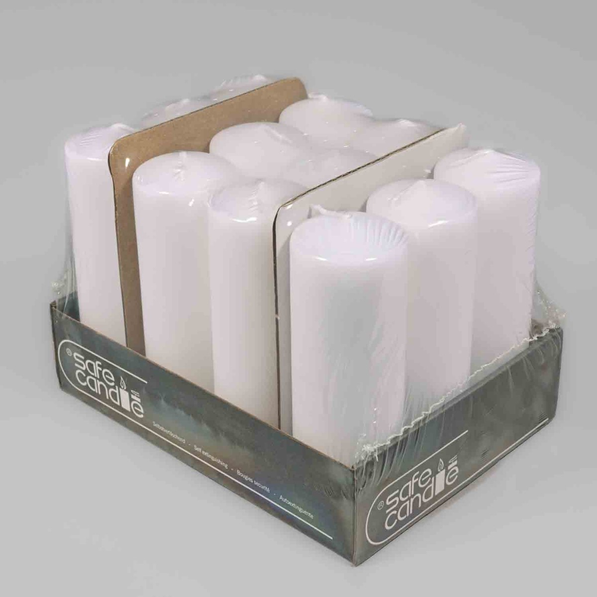 Moccoli candela 12 Pezzi - 50x150 Mm / Bianco