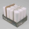 Moccoli candela 12 Pezzi - 50x150 Mm / Bianco