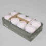 Moccoli candela 8 Pezzi - 80x100 Mm / Bianco