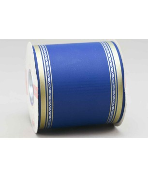 Nastro per funebre 100 mm in carta lunghezza 50 m - Blu