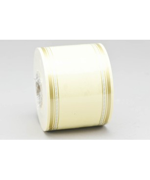 Nastro per funebre 75 mm in carta lunghezza 50 m - Cream